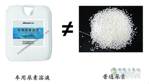 車用尿素不能用農(nóng)用尿素、純凈水代替