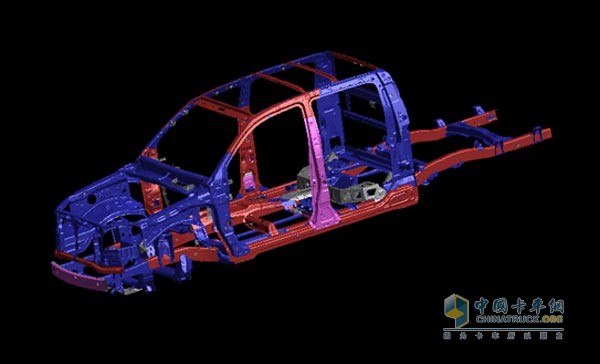 帥鈴T6的HSB高強車身結(jié)構(gòu)