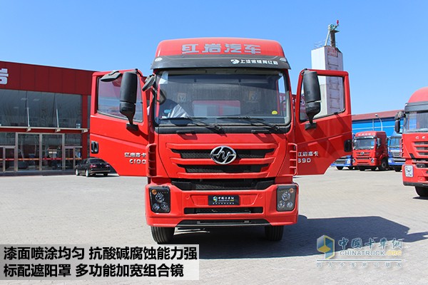 紅巖杰卡390馬力6X2牽引車