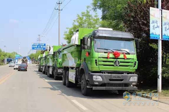 北奔渣土車在合肥受熱捧 簽單65臺