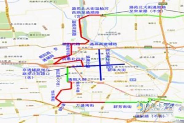 自2017年7月13日起，北京市通州區(qū)將對載貨汽車等，實(shí)施分區(qū)域、分時(shí)段禁限行管理