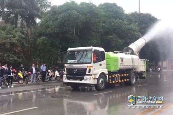 福田普羅科AUV抑塵車動態(tài)演示