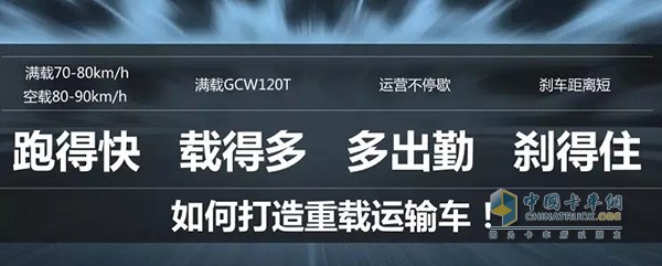 我們需要跑得快、載得多、多出勤、剎得住的重載運輸車!