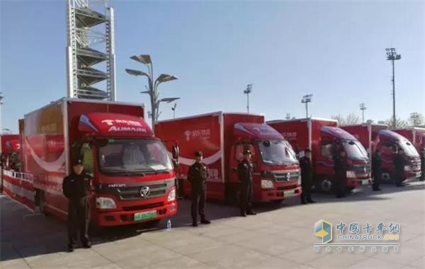 服務于京東物流的福田歐馬可純電動物流用車