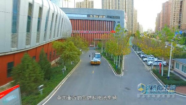 中國重汽氫燃料碼頭牽引車路試階段