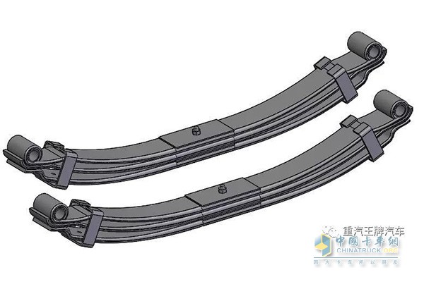 懸架采用少片簧設(shè)計