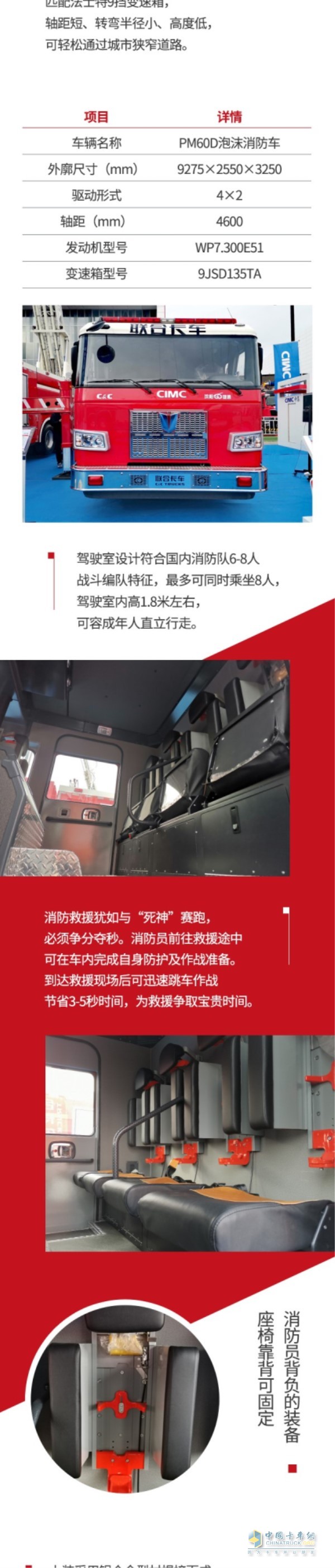 中集聯(lián)合卡車消防車