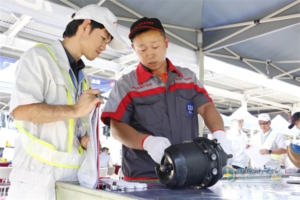 廣汽日野服務技能實操比賽現場