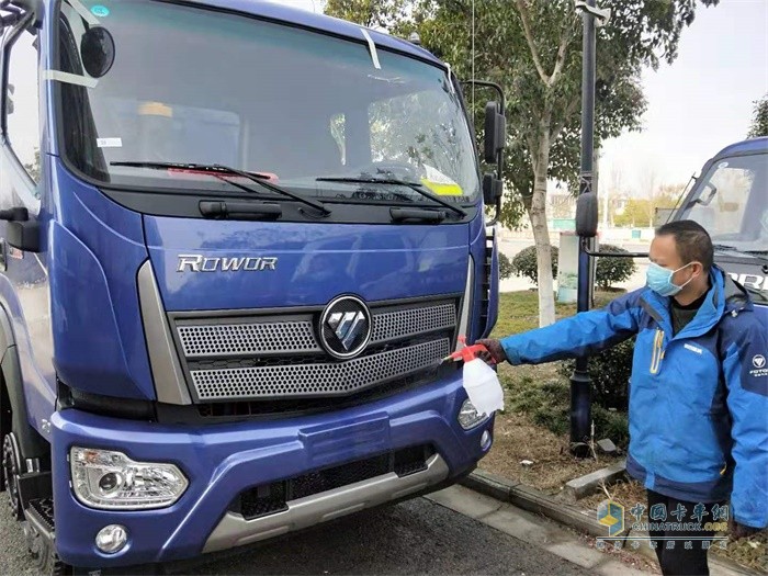 為福田瑞沃新車消毒