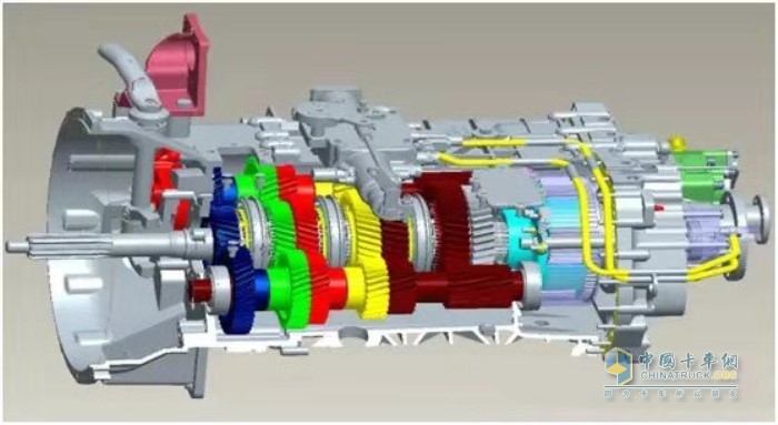 中國重汽集團(tuán)開發(fā)的主箱雙中間軸全斜齒同步器