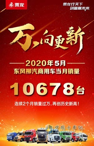 2020年5月東風柳汽商用車當月銷量10678臺