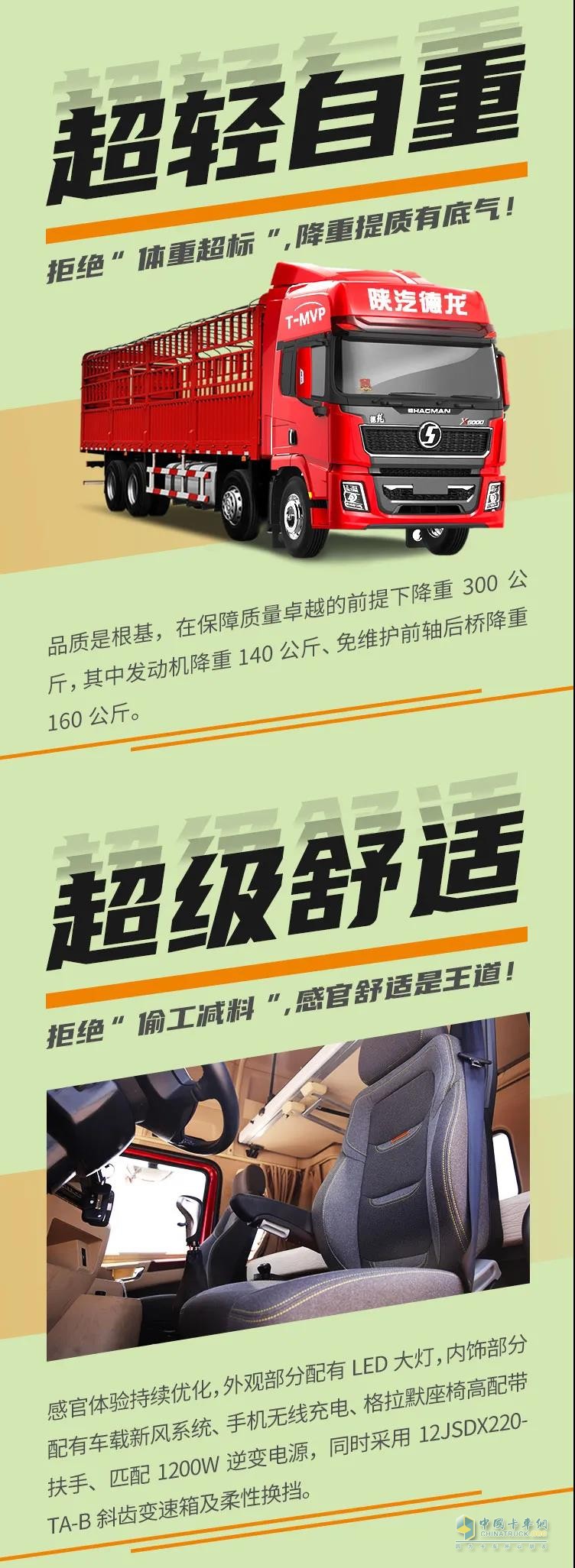 德龍X5000 8×4 綠通版載貨車：為高收益保駕護(hù)航