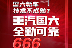 安心使用666 中國重汽國六更省油 