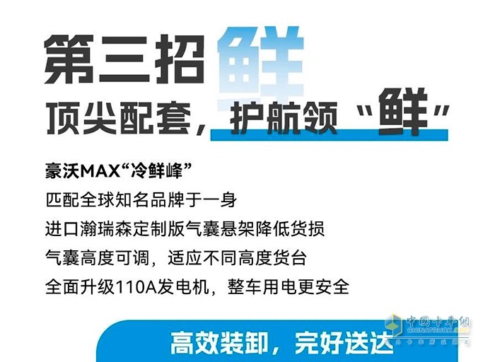 豪沃MAX“冷鮮峰”招招“鮮”，助你夏日冷鏈無懼“烤”驗！